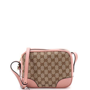 Gucci Mini Bree Disco Crossbody Bag GG Canvas with Leather